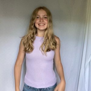 Romwe purple basic tank